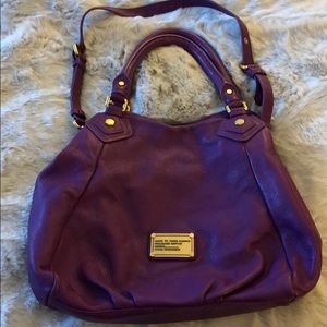 Marc by Marc Jacobs purple leather shoulder bag
